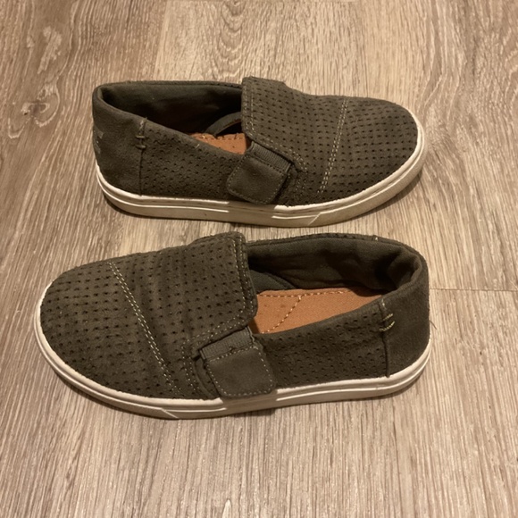 TOMS Kids Luca Shoes Olive Size 11 - Picture 5 of 10